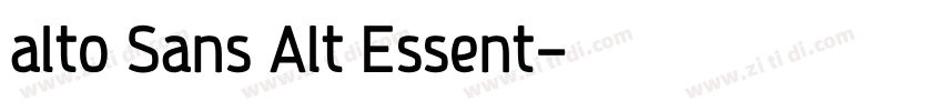 alto Sans Alt Essent字体转换
